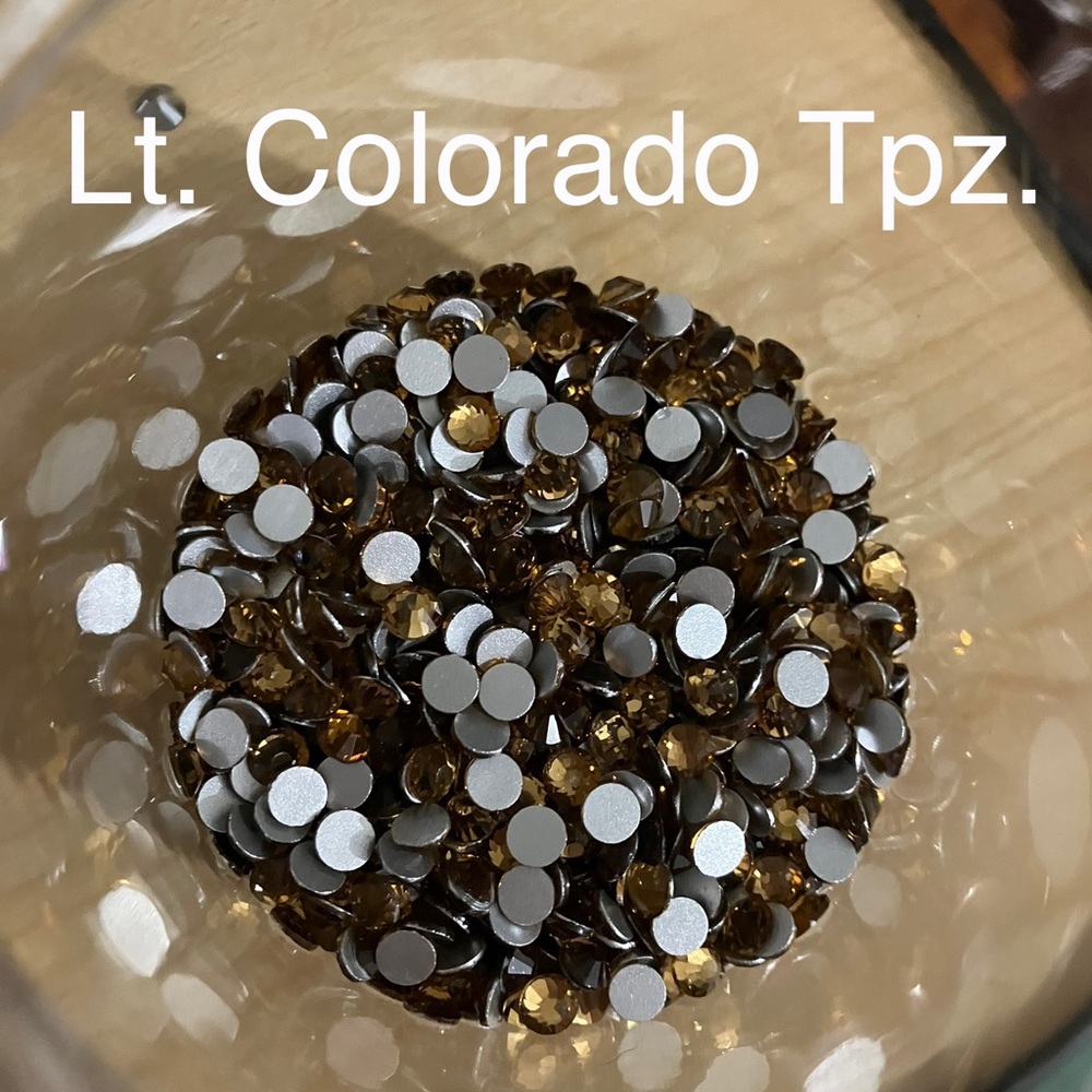 Ss20 Light Colorado Topaz Flatback Rhinestones